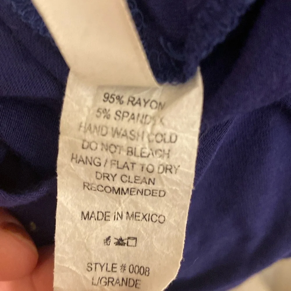 Isaac Liev Boho Cardigan, Extra Long, Royal Blue, Size L - Picture 10 of 10